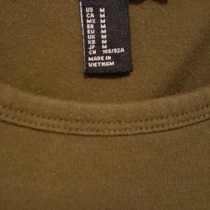 Army green body suit